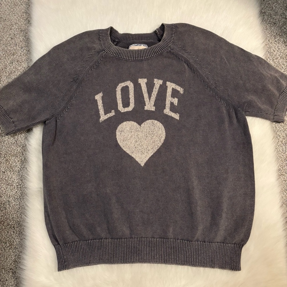Anthropologie Pilcro Monogram Knit Tee - Picture 2 of 5